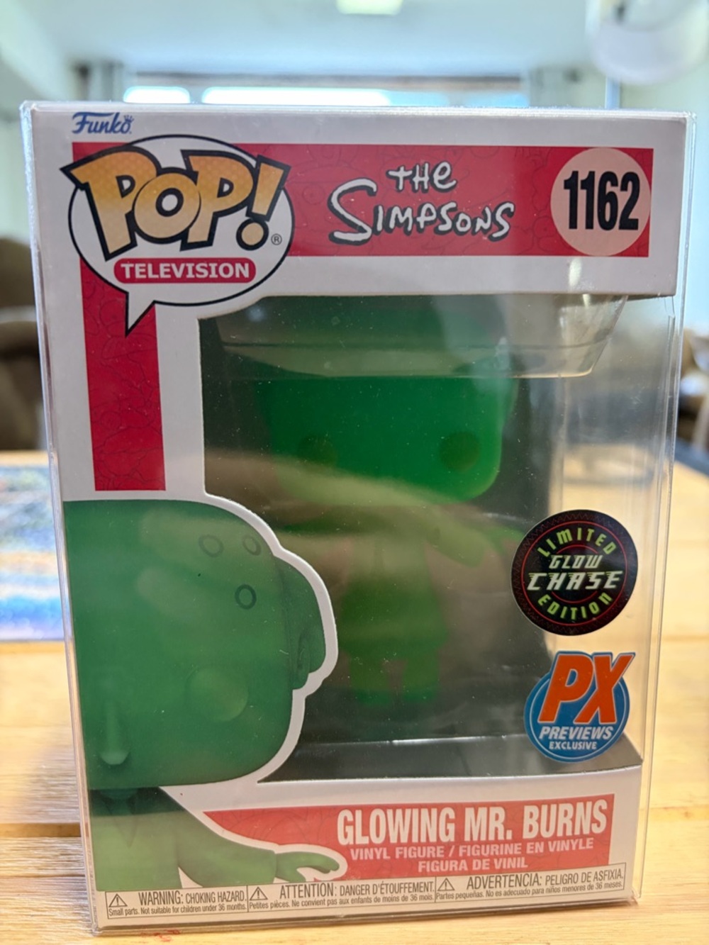 Funko Glowing Mr. Burns Pop! - Bright Green